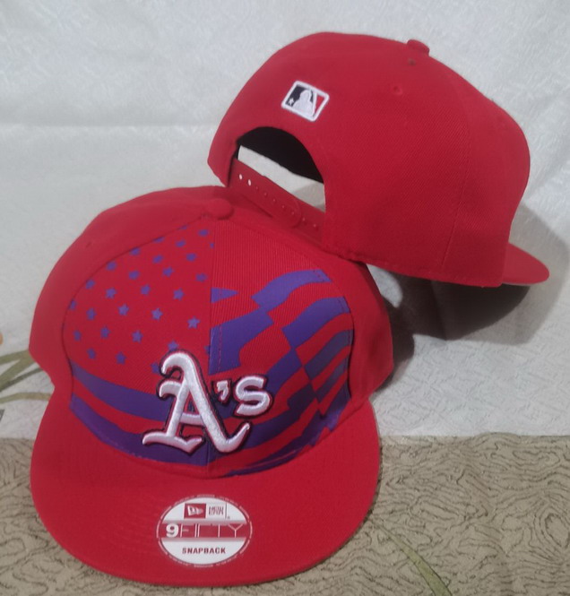 Oakland Athletics hats-001